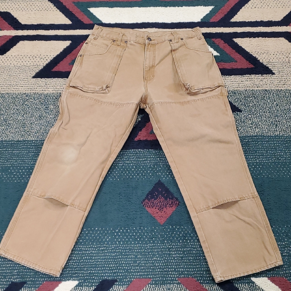 Dickies Men's Khaki Tan Heavy Duty Cargo Pants